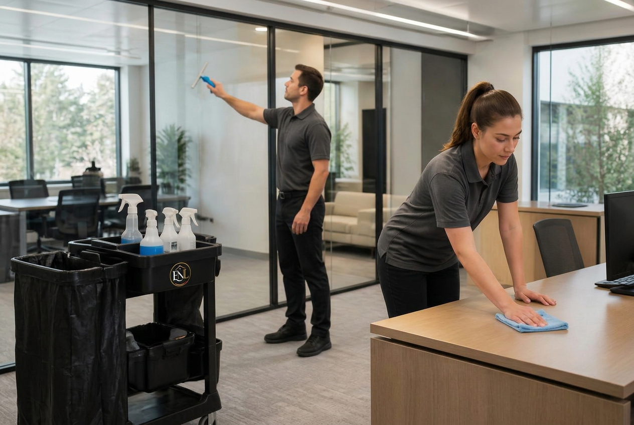 Bureau professionnel nettoyé par Entreprise Nettoyage Liège à Liège